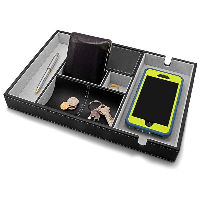 Mens Valet Tray Organizer For Money Coin Key Buy Valet Tray,Valet