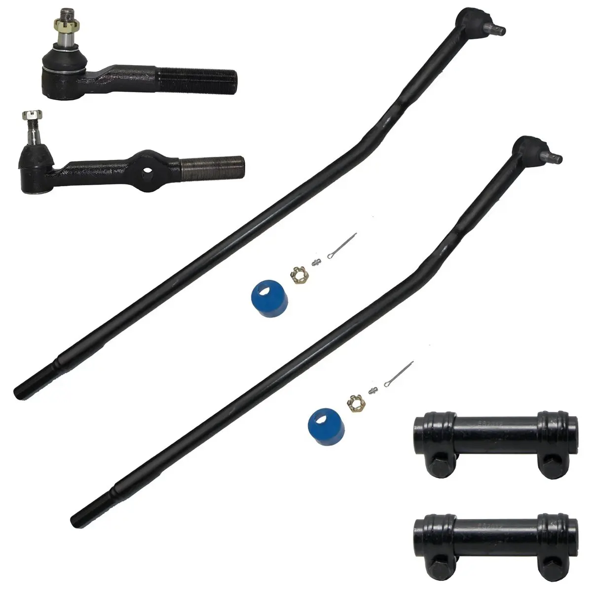 Get Quotations · 6pc Front Inner Outer Tie Rod Links w/Adjustment Sleeves - Driver & Passenger Side