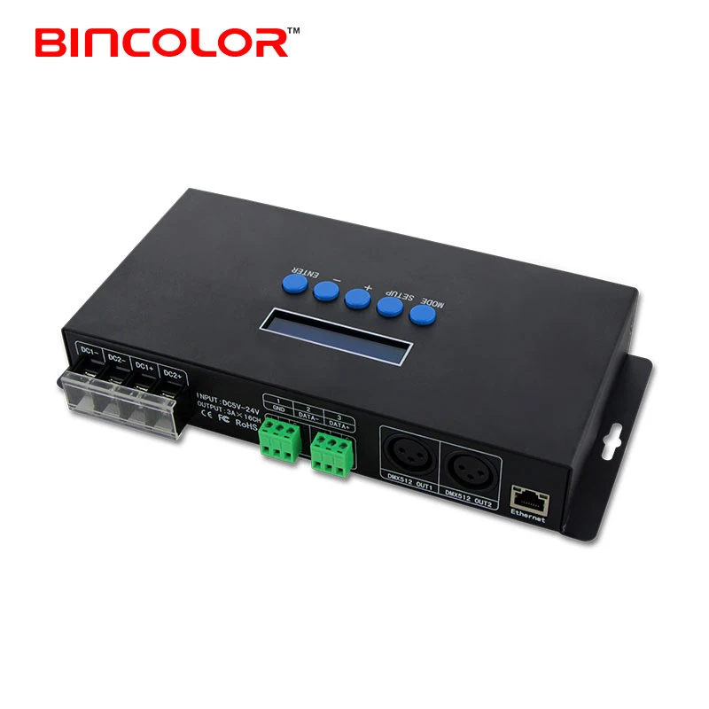 BC-216 General Purpose manual switch Artnet to SPI programmable pixel led light controller