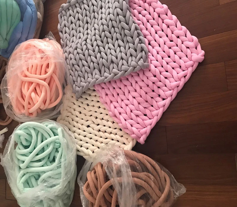 Beroyal Seamless Cotton Tube Filled Chunky Braid Knit Blanket With