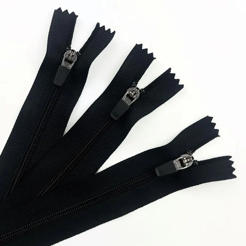 3 Nylon Zipper Semiautolock Slider Close Open Buy Nylon Zipper