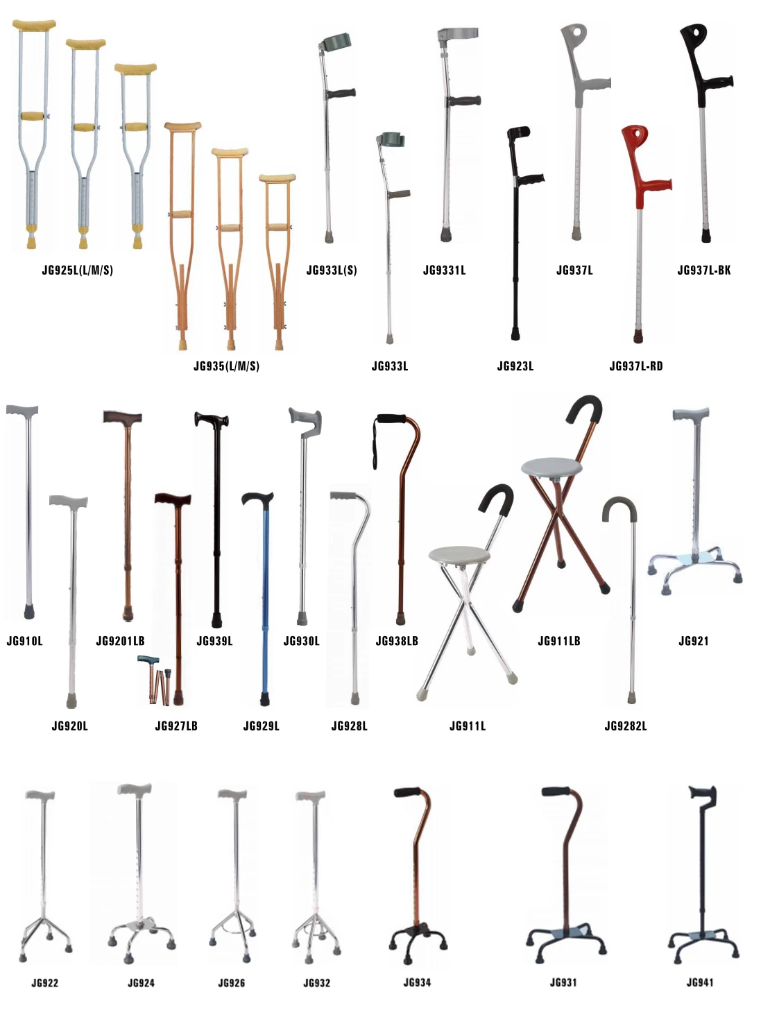 Jg920l Walking Stick Parts Walking Stick Rubber Adjustable Walking