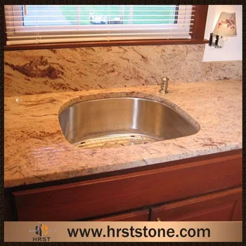 Shivakashi Rose Granite Molded Sink Countertop For Kitchen Shivakashi Rose Granite Molded Sink Countertop For Kitchen