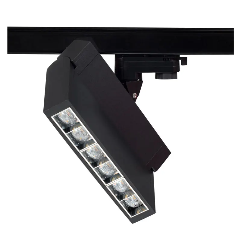 Indoor commercial 10w 20w 30w 40w 50w led cob track lighting