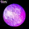 Festive decoration planet type color change inflatable led moon ball