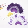Hight quality luxury Feather Stripped heckle Fan hearwead decoration