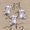 Christmas Stocking Charms Antique Tibetan Silver Double Sided Stocking pendants charms 20*18mm