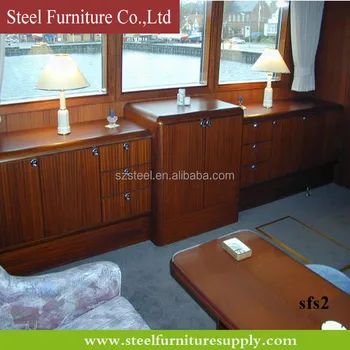 Marine Plywood Cabinet Ship Interior Furniture Bedside Cabinet