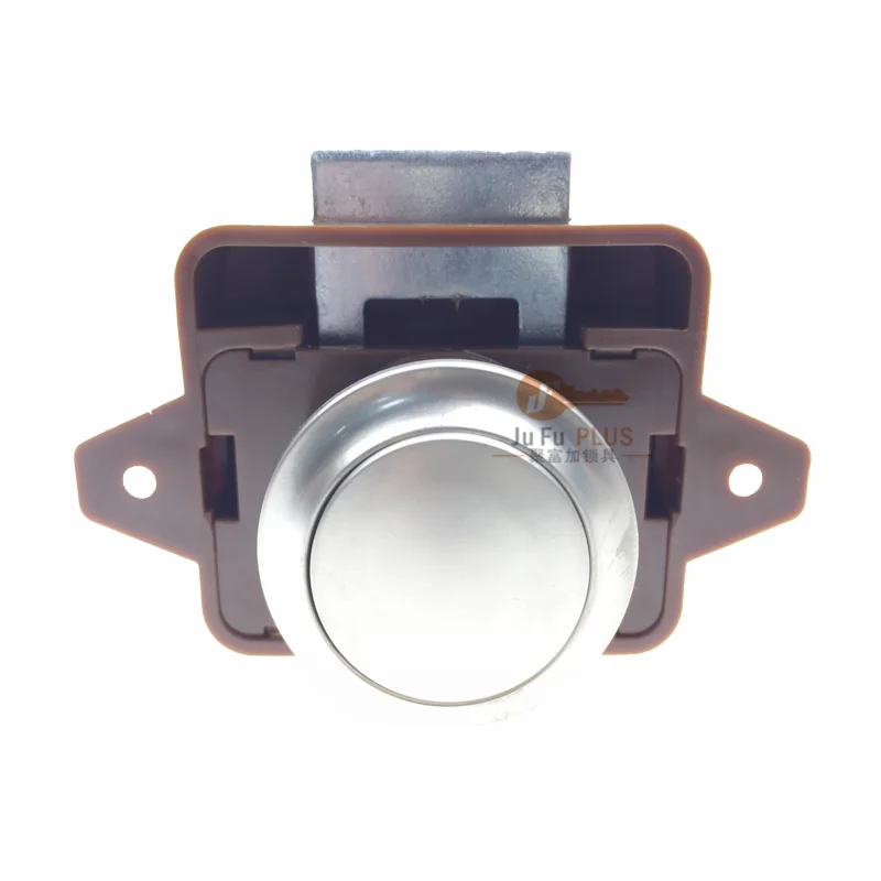 Cierre Armario Caravana Cerradura De Botón Pulsador Sin Llave - Set De 6 Unidades Para Armarios De Caravana, Barco O Muebles Cerradura Yate Barco