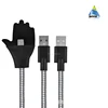 Wholesale stand up cable charger micro USB phone metal charger car dock flexible charging cable car dock for mobile phone