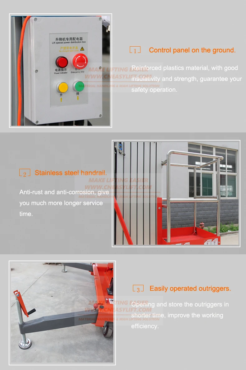 6-10M Aluminum Portable Manlift Elevator