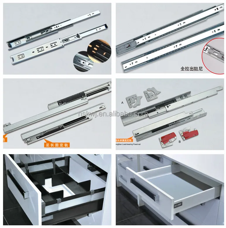 Mepla Damper Buffer King Slide Drawer Slides With Self Closing Function