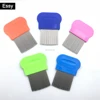 human head remove flea nit metal stainless steel lice comb