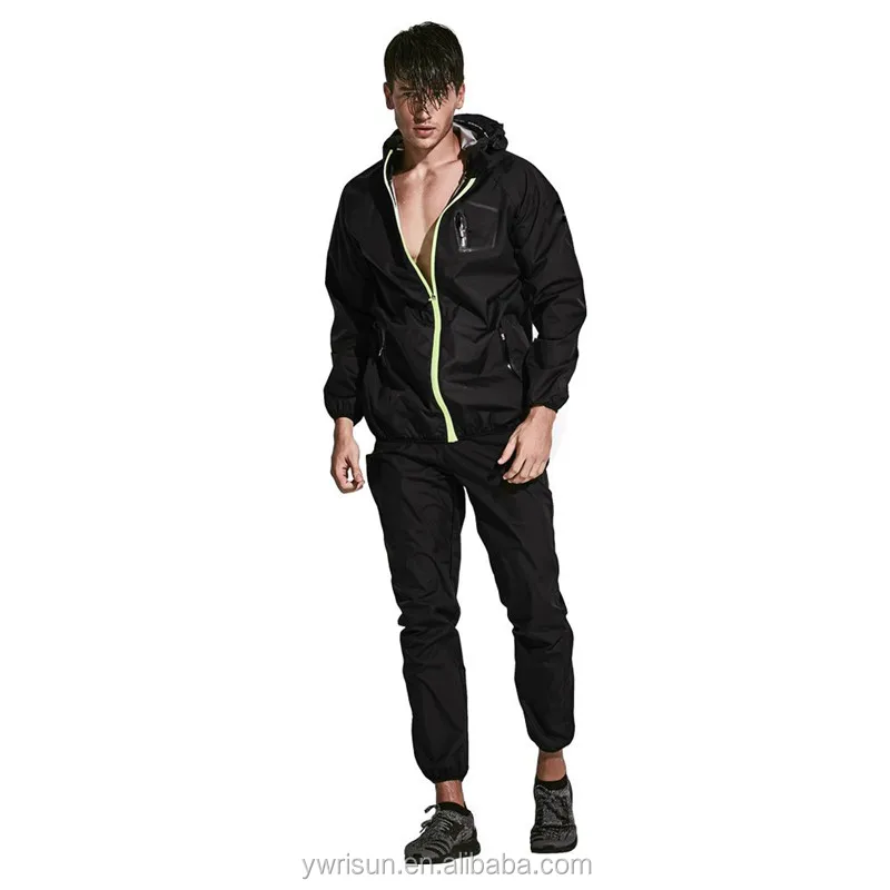 Yisun Heavy Duty Sauna Suit Running Non Rip Sweat Tracksuit Weight Loss Slimming Fitness Gym