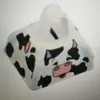 Cow Print Silkscreen Technique Metal Painting Cowbell For Advertising