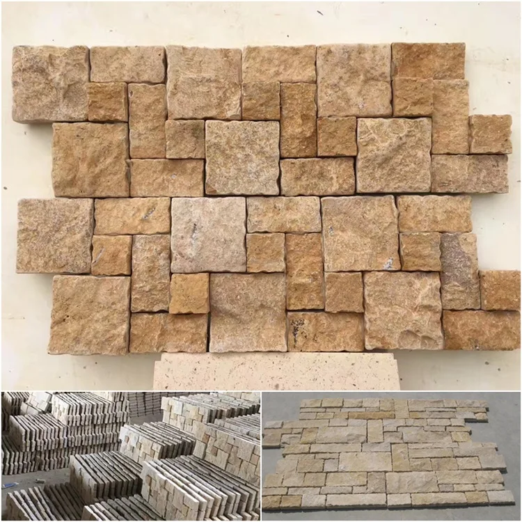 Tumbled Castle Stone Natural Limestone Ledge Stone For Outdoor Wall