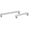 New Design Modern Smooth Space Aluminum Cabinet Cupboard Drawer Fashion wardrobe door Furniture decorative Pulls