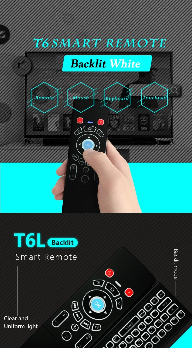2.4G Universal Wireless Remote Control Keyboard Air Mouse For Android TV Box NIU 