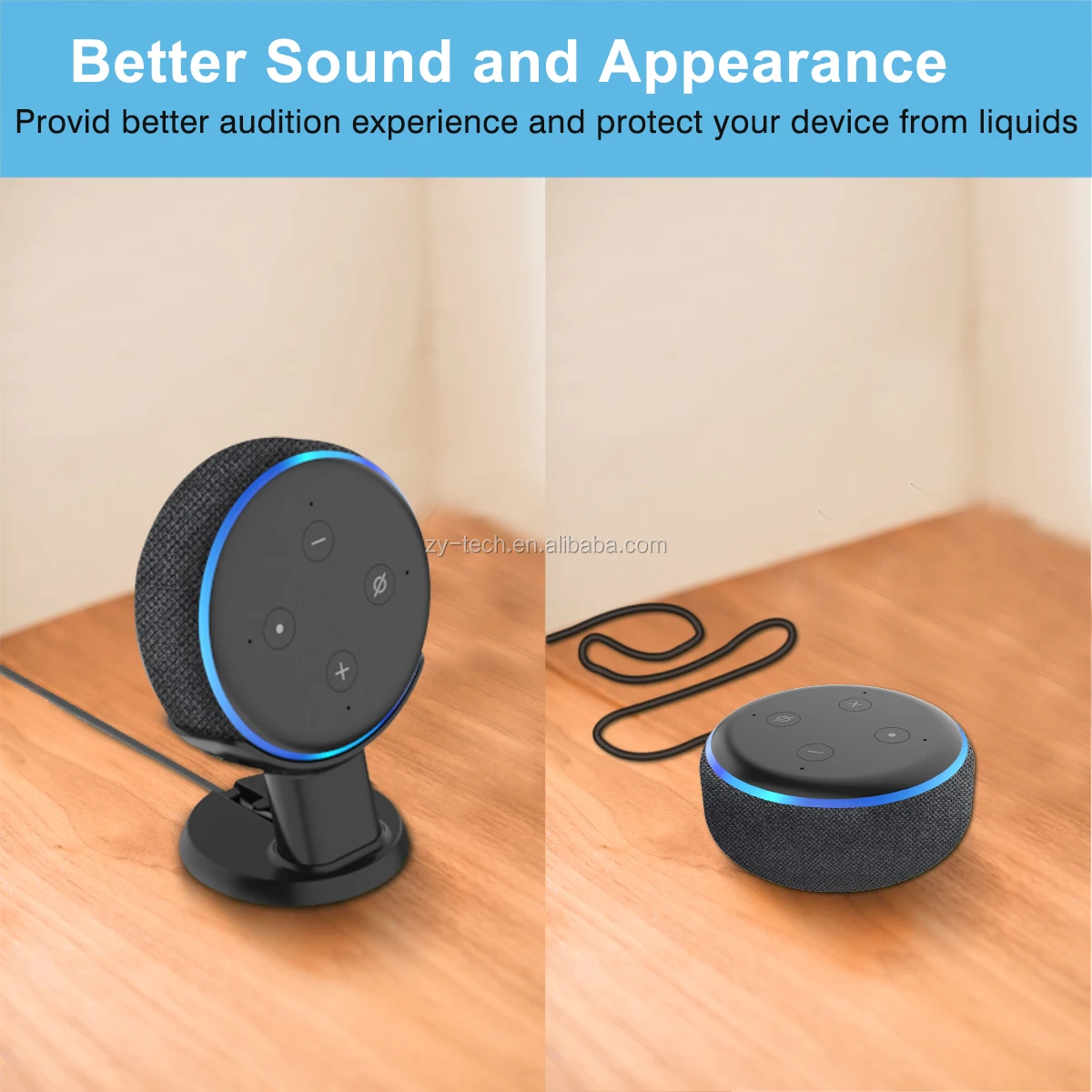 Table Pedestal Mount Holder For Amazon Alexa Echo Dot 3rd Generation Buy Table Pedestal Mount