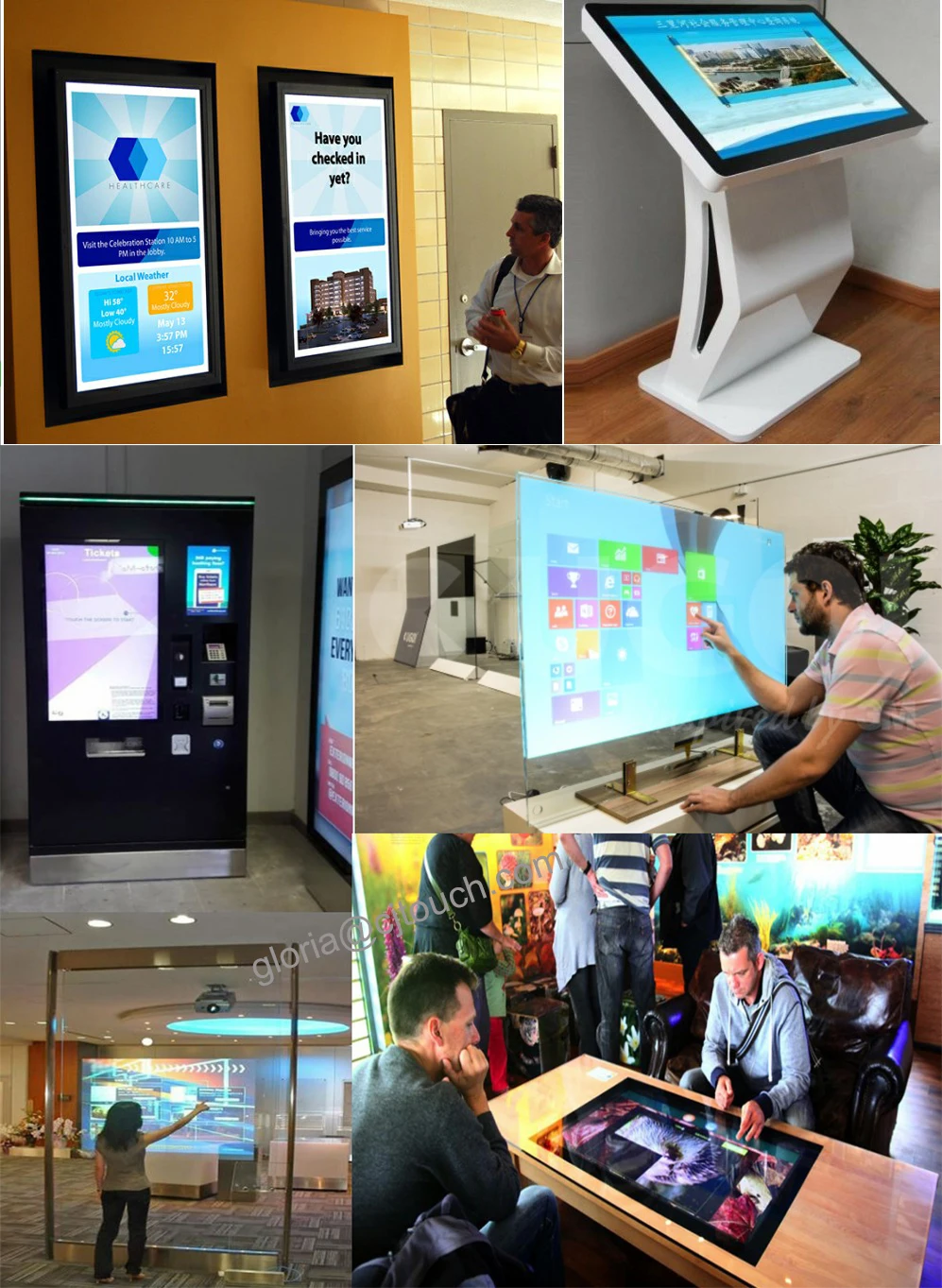 高品质 47英寸透明多点触摸智能玻璃 usb 触摸屏玻璃薄膜