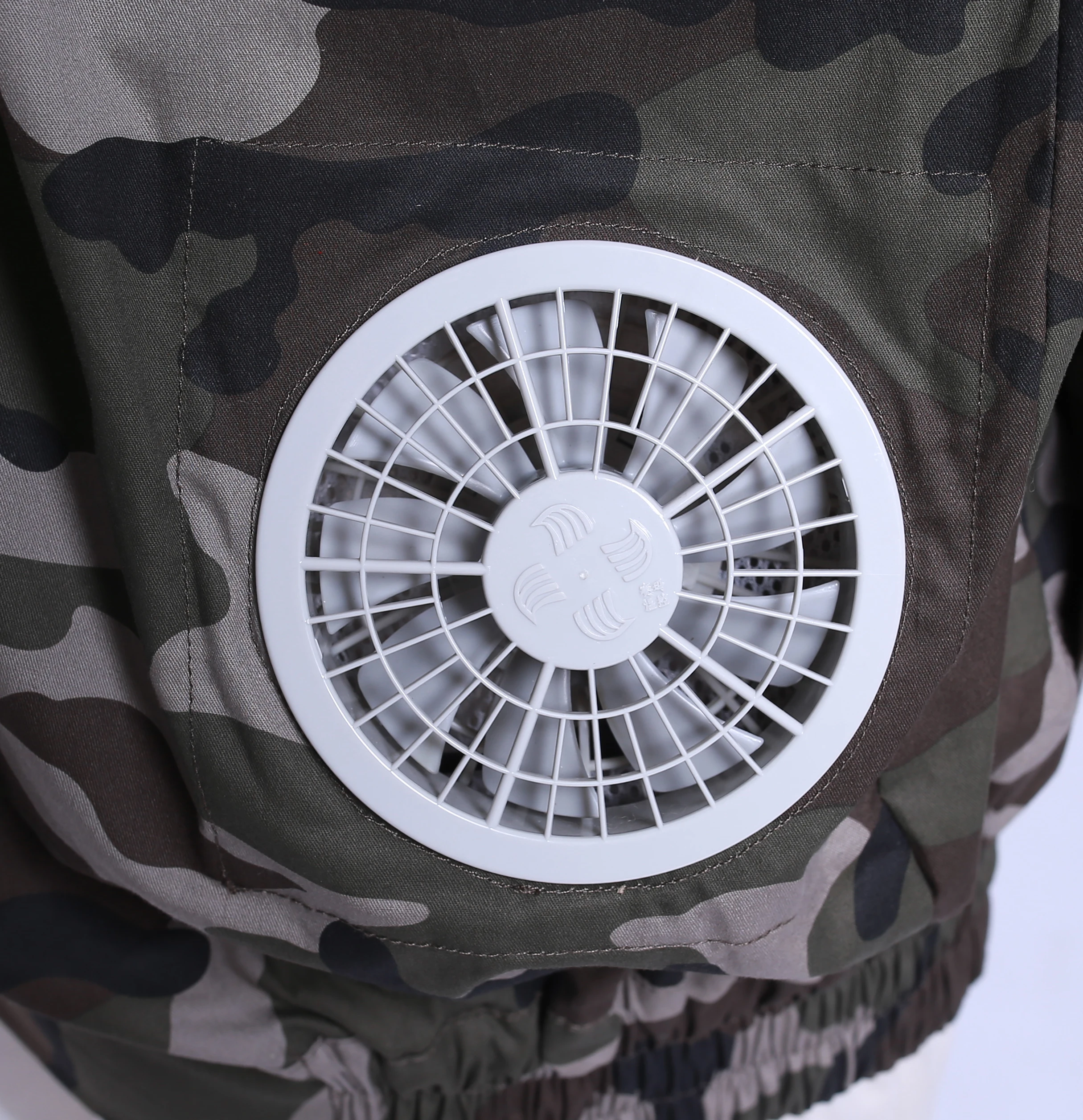 带两个风扇的空调夹克冷却背心风扇衣服