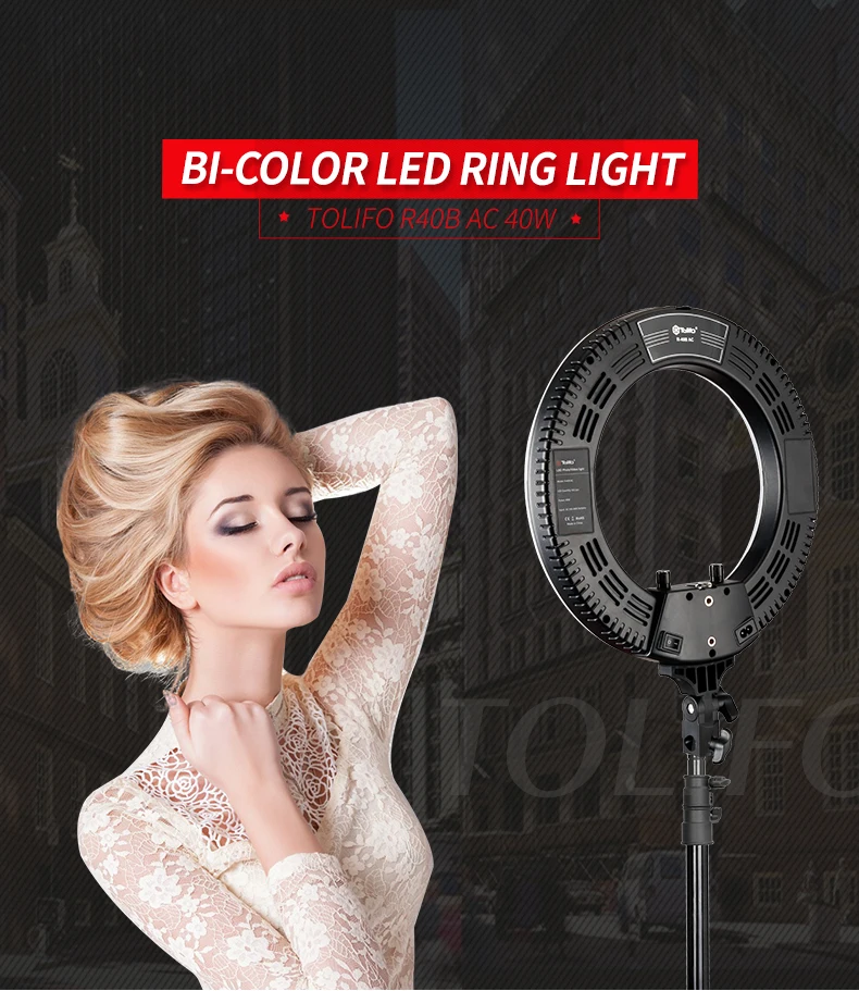 Tolifo Cheapest Bi Color LED Circle Ring Light