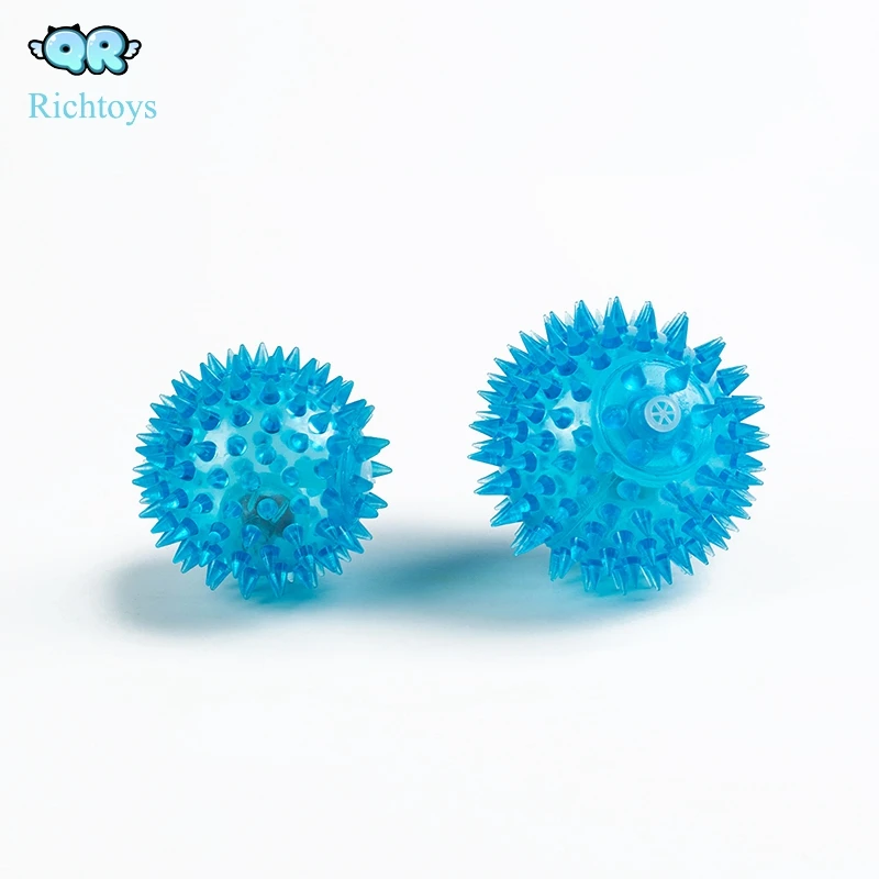 Stress Relief Sensory Toys Fidget Squeeze Toy Flashing Spiky Balls Buy Flashing Spiky Ball 9697