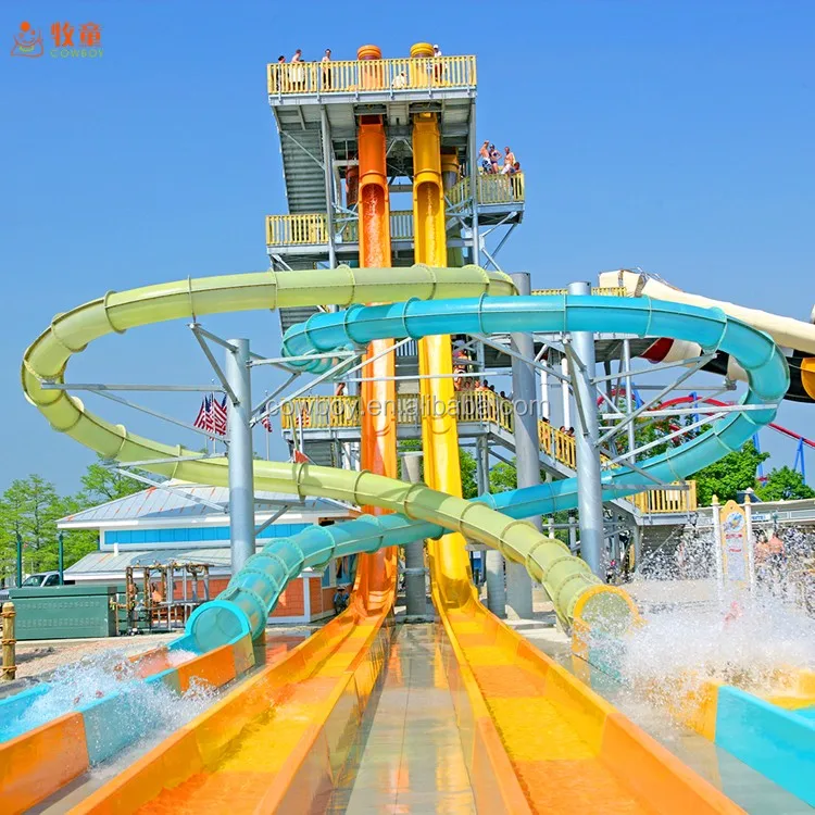 Dubai Water Park Games Fiberglass Water Slide - Buy Dubai Water Slide ...