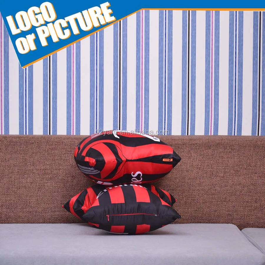 Disesuaikan Pringting Ac Milan Football Melempar Sarung Bantal Photo