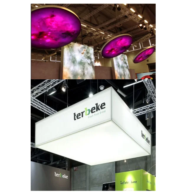 Ceiling Suspended Aluminum Fabric Led Advertising Light Box