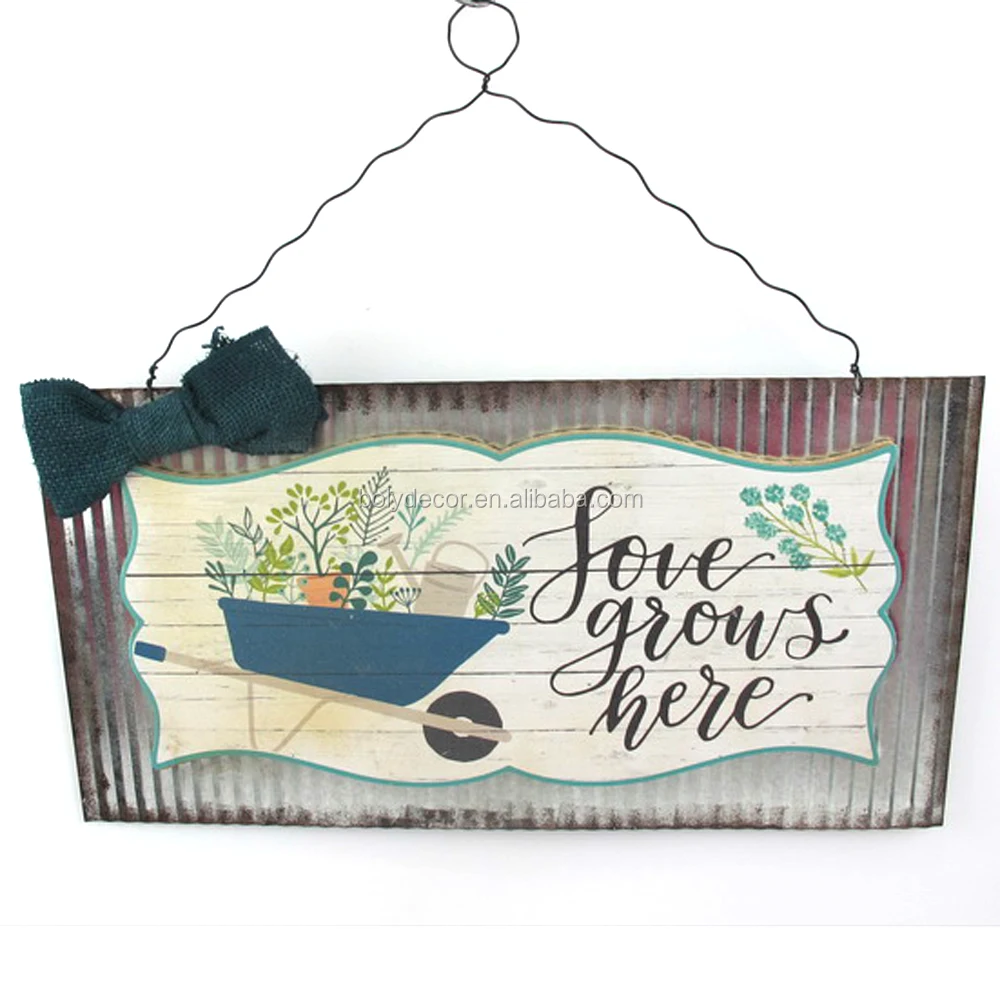 Vintage Decorative Outdoor Metal Letters Wall Plaques For Garden Vintage Decorative Outdoor Metal