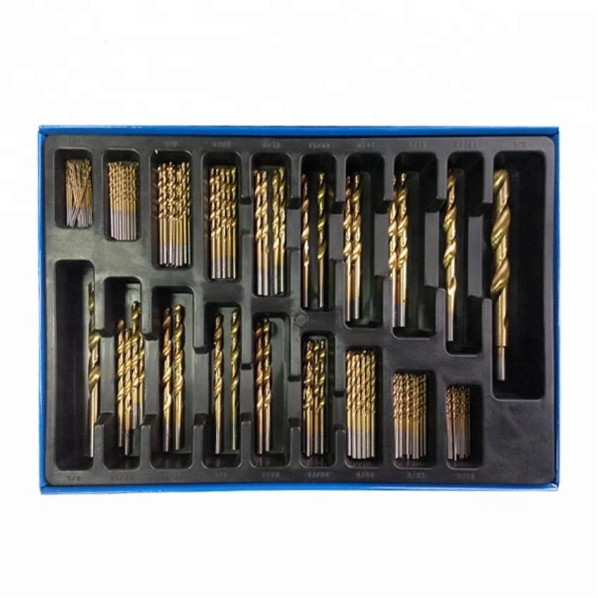 
TG Twist Drill Set 170 pcs Bit Kit with case 1-10 mm 4241 HSS DIN338 TITAN 