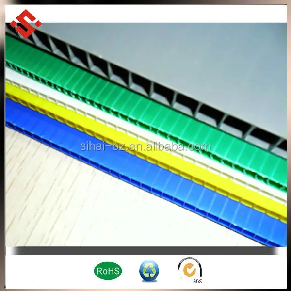 pp colorful corrugated sheet