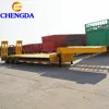 3 Axle 40T 60T 100T Gooseneck Lowboy Low Bed Semi Trailer Dimensions Lowbed Truck Trailer For Sale
