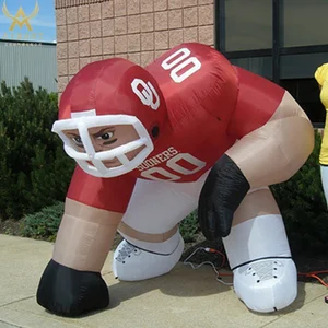 Customized Football Player Lawn Figure Nfl Inflatable Bubba Player Custom Inflatable Sports Supplies