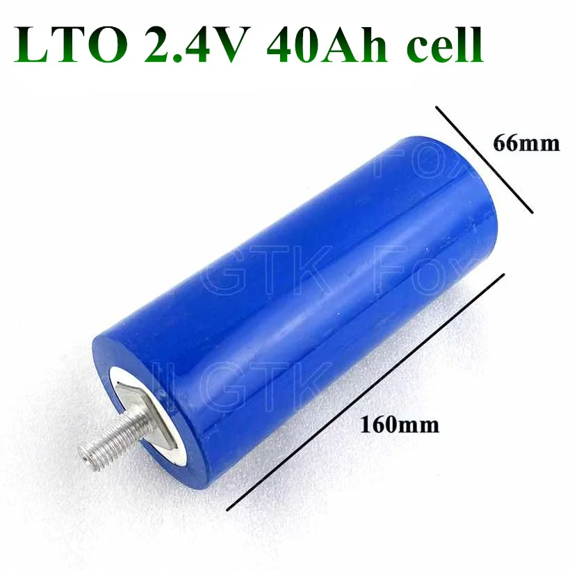 Lto 2 4 V 40ah 钛酸锂电池2 3 V 10c 400a 适用于diy 包12 V 14 4 V 电源循环寿命长 Buy 钛酸锂40ah Lto Akku Lto 40ah Product On Alibaba Com