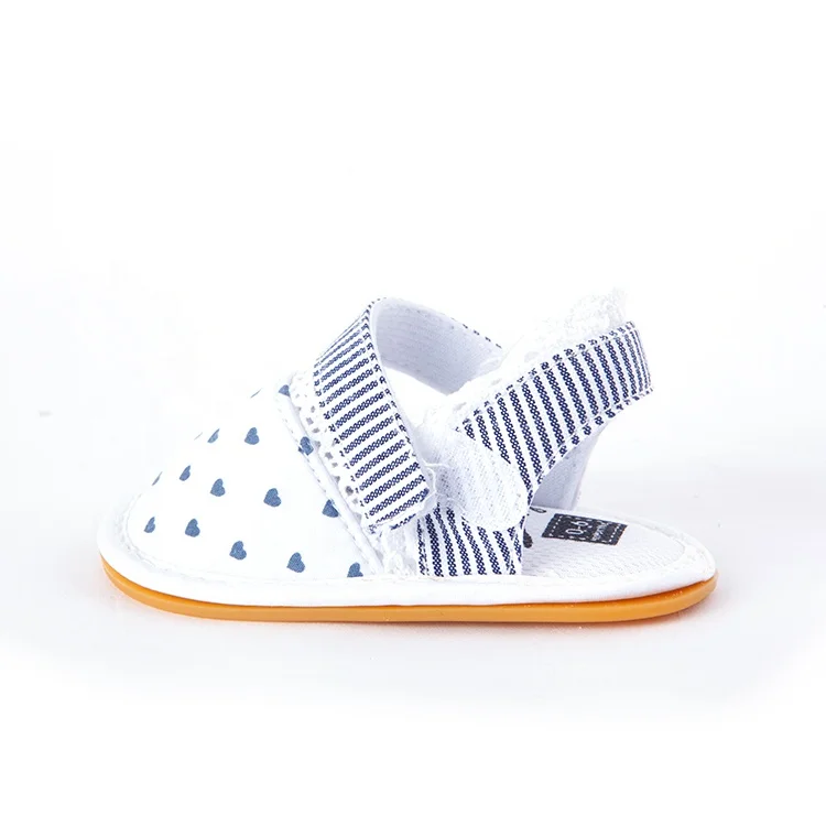Lovely summer dots soft sole baby sandals girls newborn baby shoes