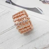 Daihe Rose gold vibrato ring retractable ring s925 sterling silver ring bracelet bracelet dual-use integrated adjustable