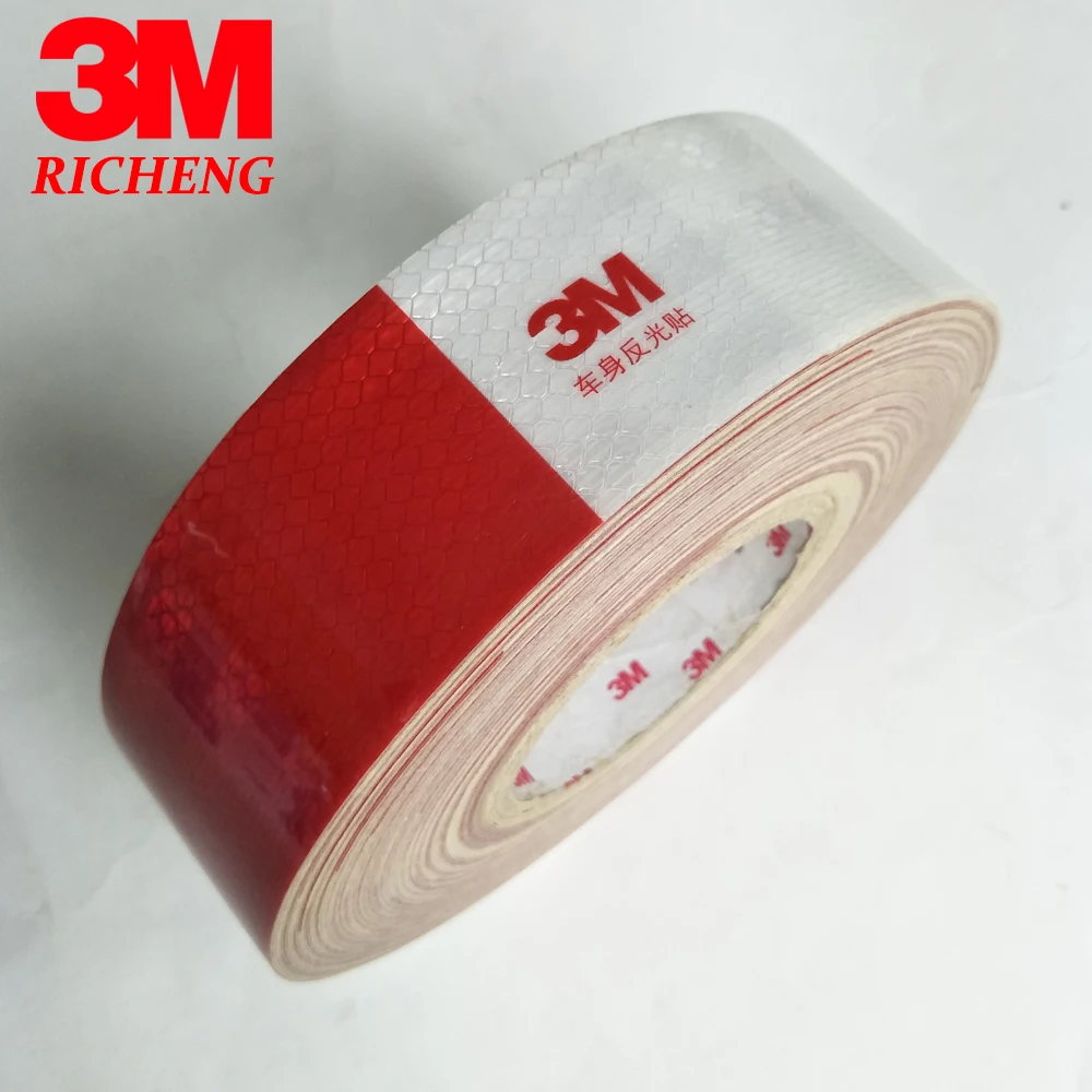 3M Grado Luz Reflectante Alta Visibilidad Autoadhesivo Cinta Automotriz Vinilo