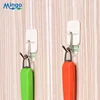White strong sticky adhesive plastic hook 3 installed hook
