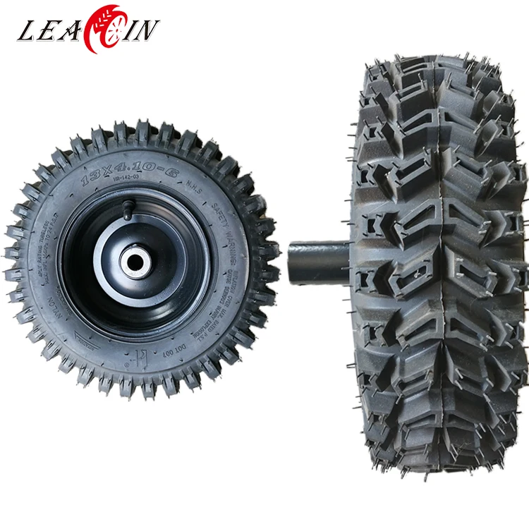 Pneumatici Per Kart E ATV 13x4.10-6 - Gomma Piena Antideflagrante Per Mini Moto 47cc 49cc E Moto Da Neve