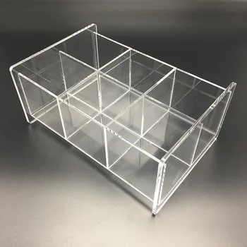 Factory Price Clean Plexiglass Box With 4 Compartment Dividers - Buy ...