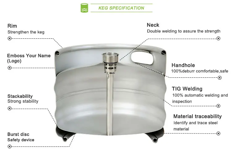 4.5 9 18 gallon personalized growler uk cask filling machine automatic bucket with lid