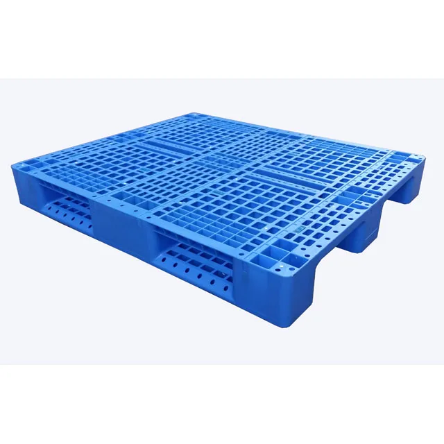 1200*1000 virgin HDPE material steel reinforced euro industrial racking customer return plastic pallets for rice beer