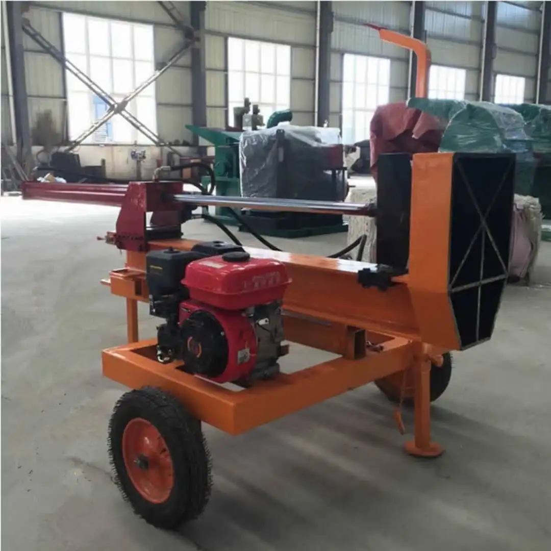 portable horizontal wood log splitter for home application