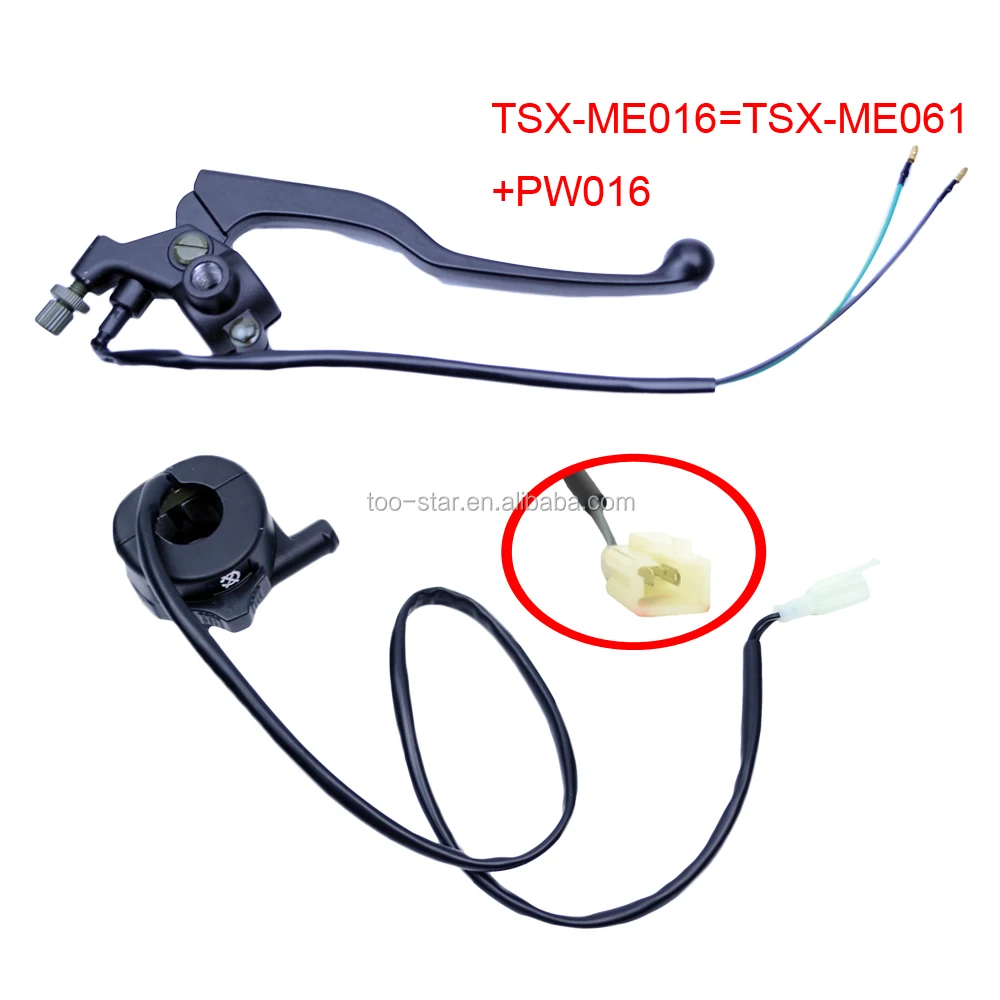 Motorcycle Housing Throttle Switch & Right Hand Brake Lever Fit For