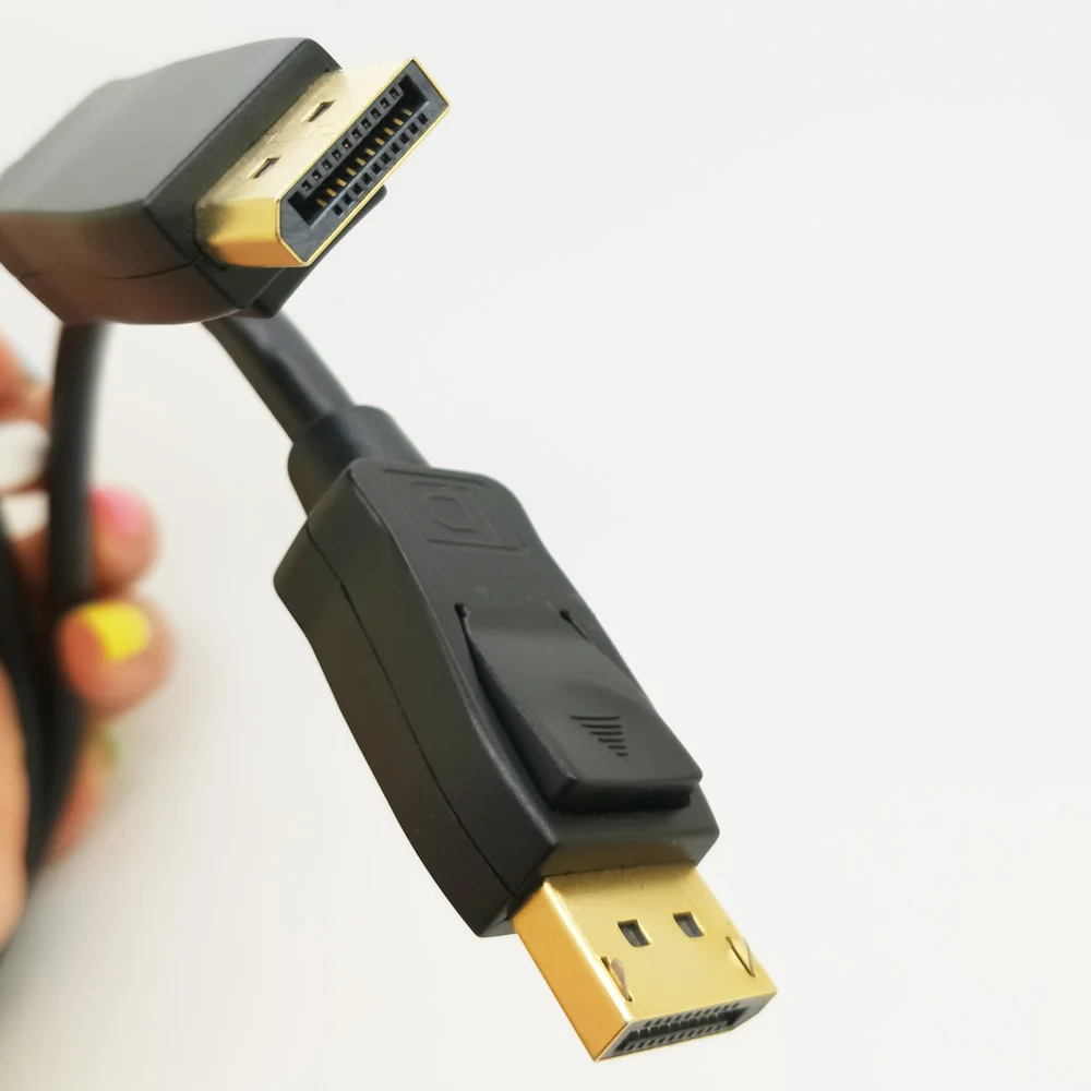 Gold Plated DisplayPort เพื่อ DisplayPort เคเบิ้ล 6 ฟุต - ความละเอียด 4K พร้อม (DP เพื่อ DP เคเบิ้ล) สีดำ