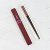 1 Pairs Japanese Natural Wooden Chopsticks Wedding Gifts Health Without Lacquer Wax Tableware Dinnerware Hashi Sushi Chinese