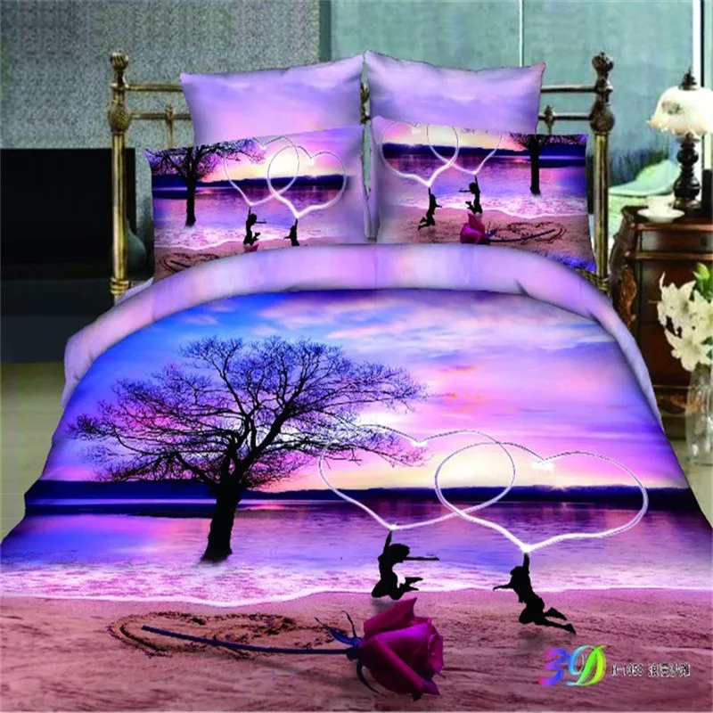 Bedding Set 100 Cotton 3d Bed Cover Cartoon Printed Bedding Set High