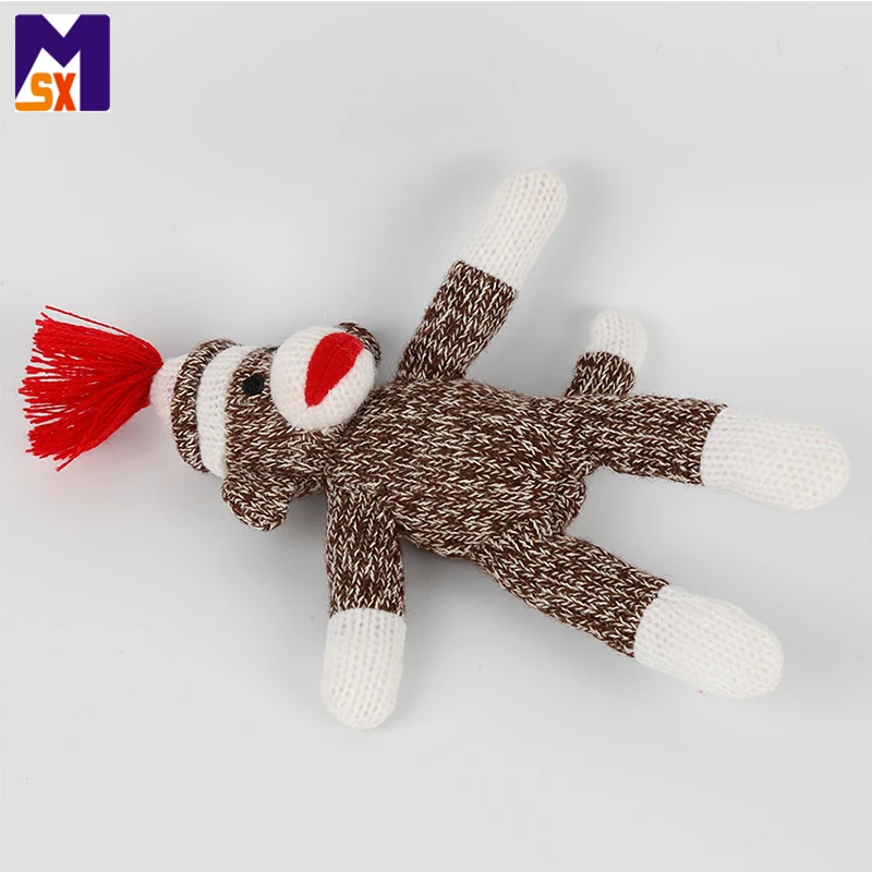 small sock monkey stuffed animal